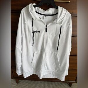 White Nike Golf Zip-Up Hoodie, Aptive 2XL